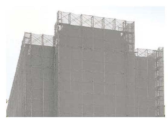塗装シート(防炎メッシュシート2類) - 【LC+】建設仮設機材・資材の 