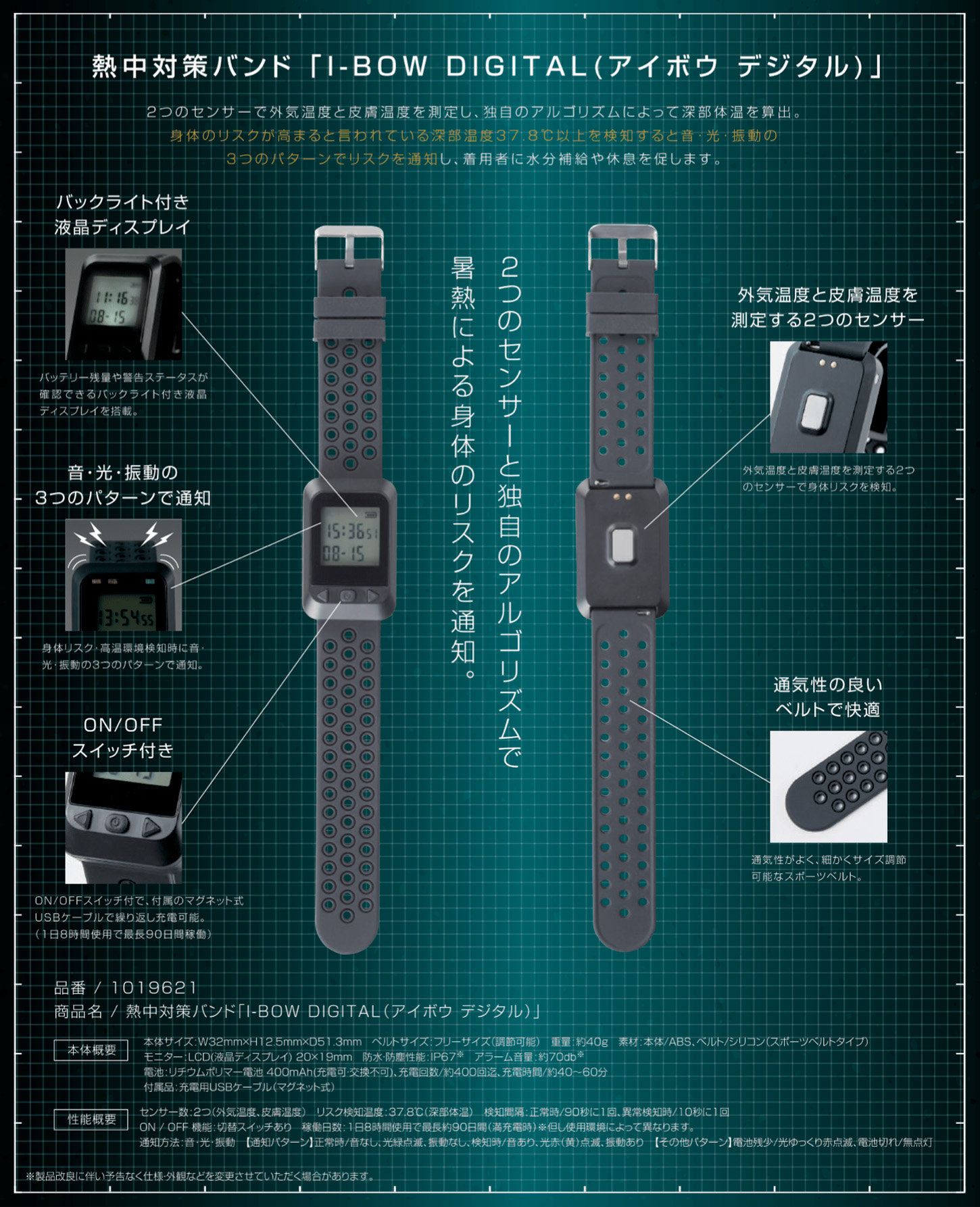 NETIS登録】熱中対策バンド 「I-BOW DIGITAL」| 割引キャンペーン対象 